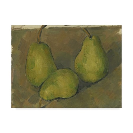 Paul Cezanne 'Three Pears' Canvas Art,35x47